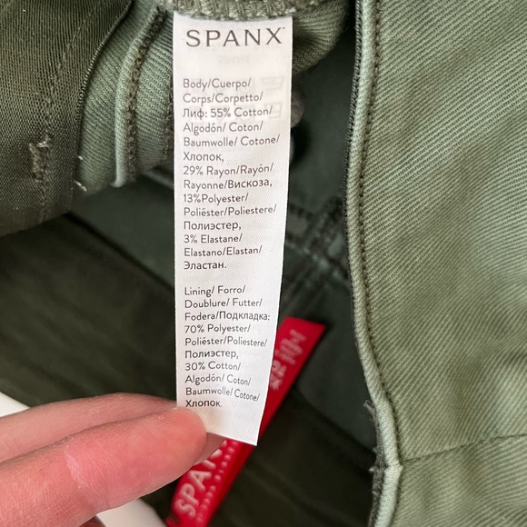 Spanx stretch twill high rise cargo pants XL - Picture 12 of 12